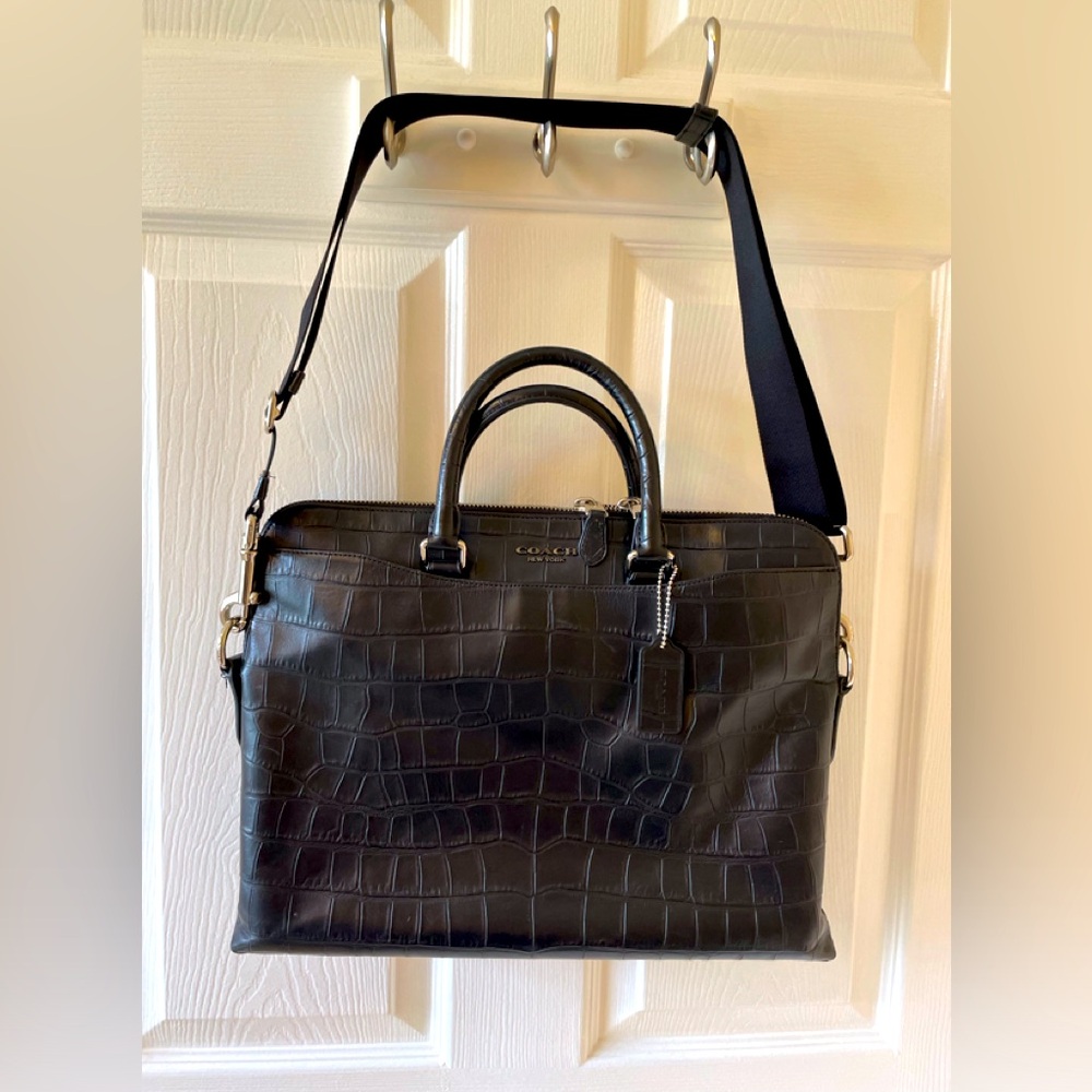 Coach Beckett Structured Slim Brief Case/Laptop Bag